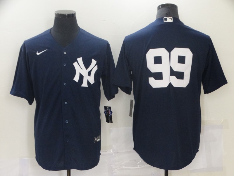 Men's New York Yankees Aaron Judge #99 Navy Name Jersey